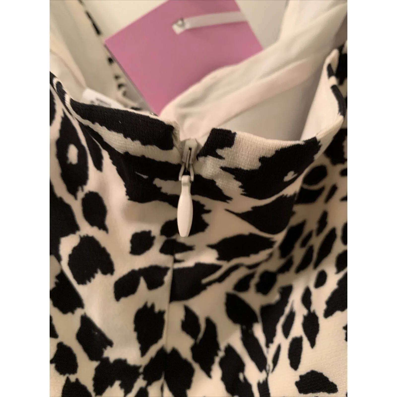 Sergio Hudson Women's Plus Size 2X Leopard Zebra Print Bustier Dress Bla… Black - Image 13