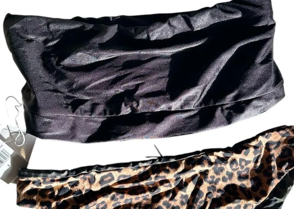 NWT Good American High Shine Better Band Top and Animal Print Bottom - Size 5(2X - Image 4