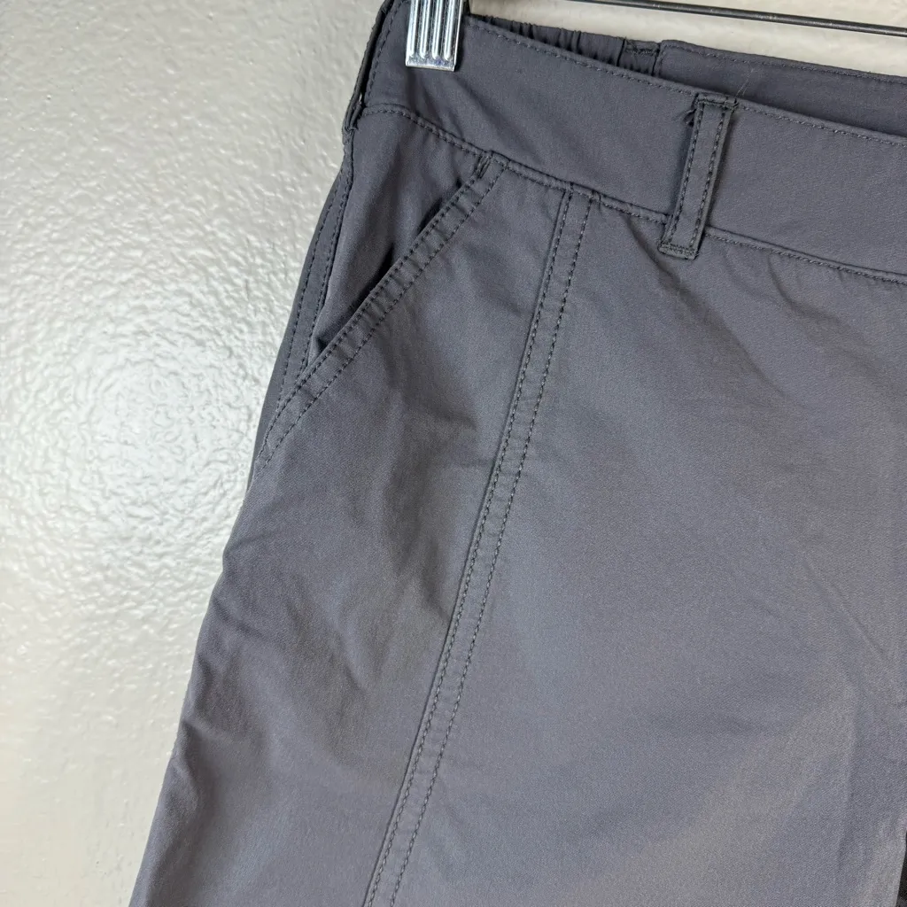 Kirkland signature travel pants utility pocket Gray Cropped Pants SZ:4 - Image 8