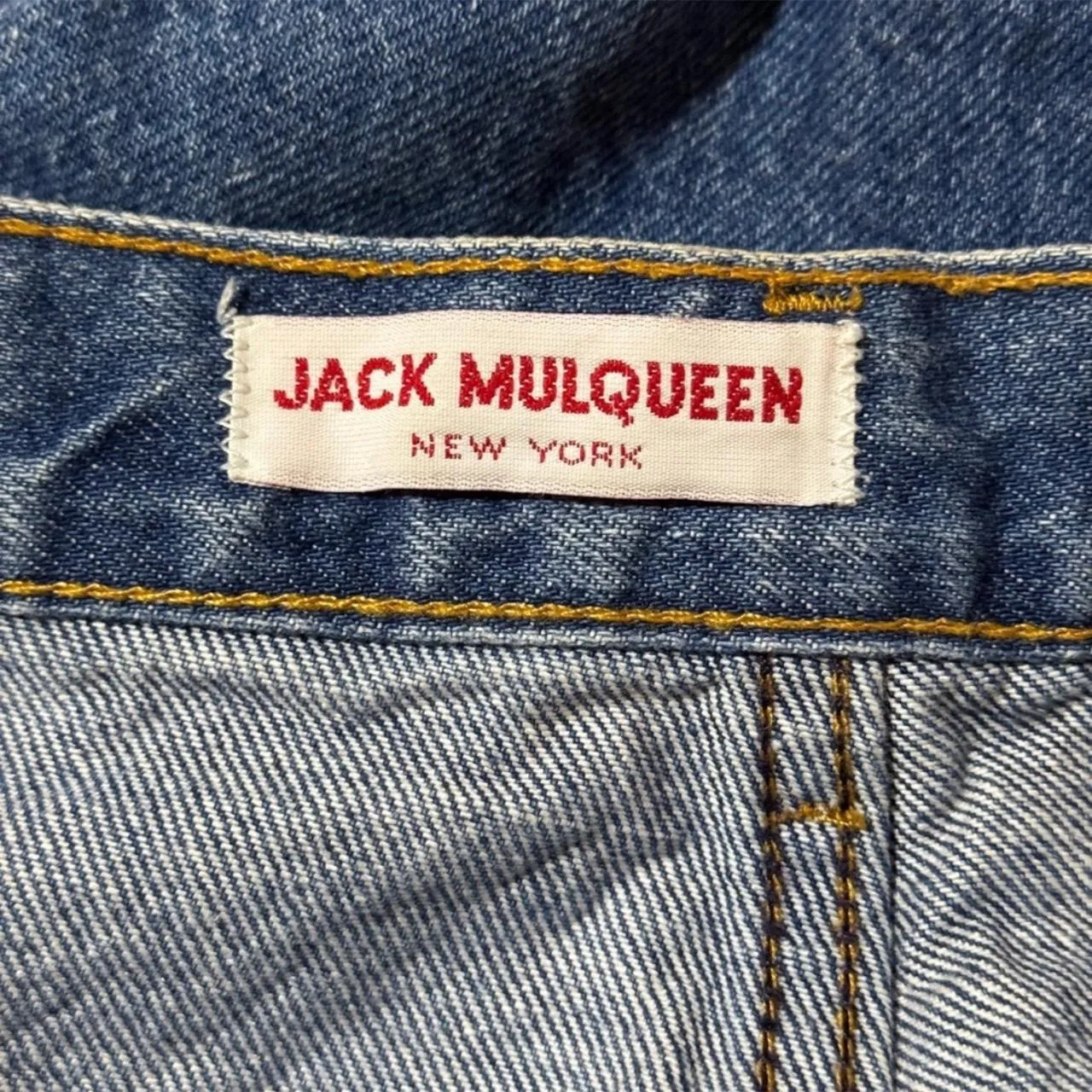 JACK MULQUEEN Late 80’s Medium Wash High Rise Barrel Tapered Jeans Sz 14 / 32 Blue - Image 4