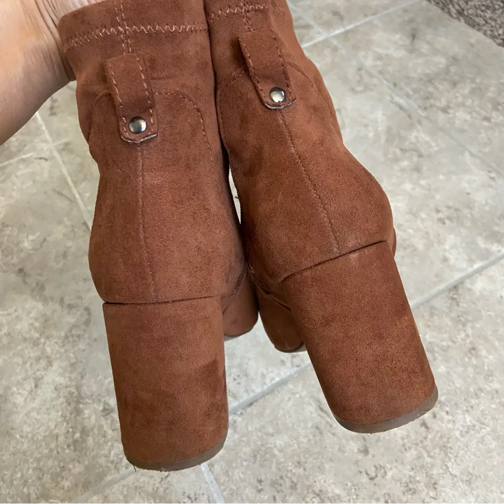 A new day Cornelia microsuede pointed heel bootie - Image 5