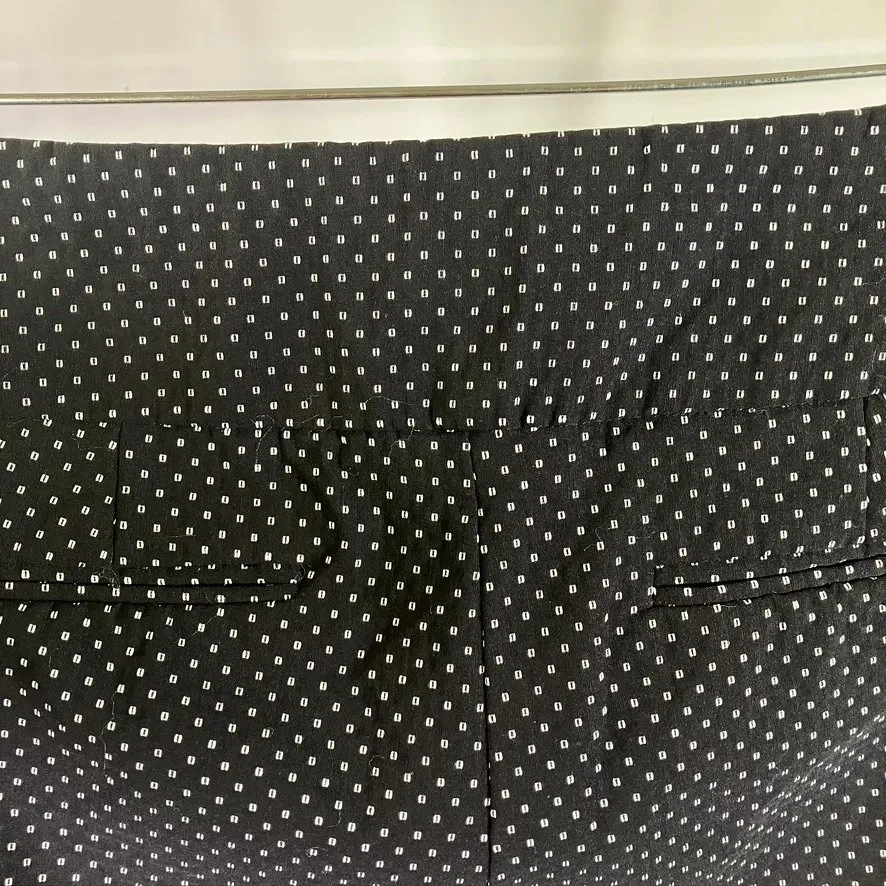 Tommy Hilfiger Black White Dot Print Stretch Career Pants Size 12 Preppy Classic - Image 6