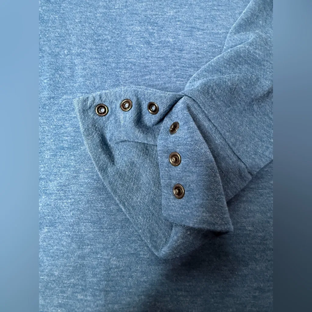 OGIO Long Sleeve Shirt Women’s Size‎ Large Blue Polyester Wool Blend Thin Soft - Image 6