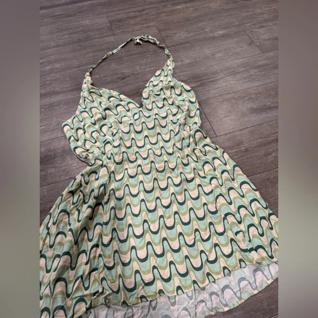 Cotton On Green and Yellow Patterned Dress - Image 7