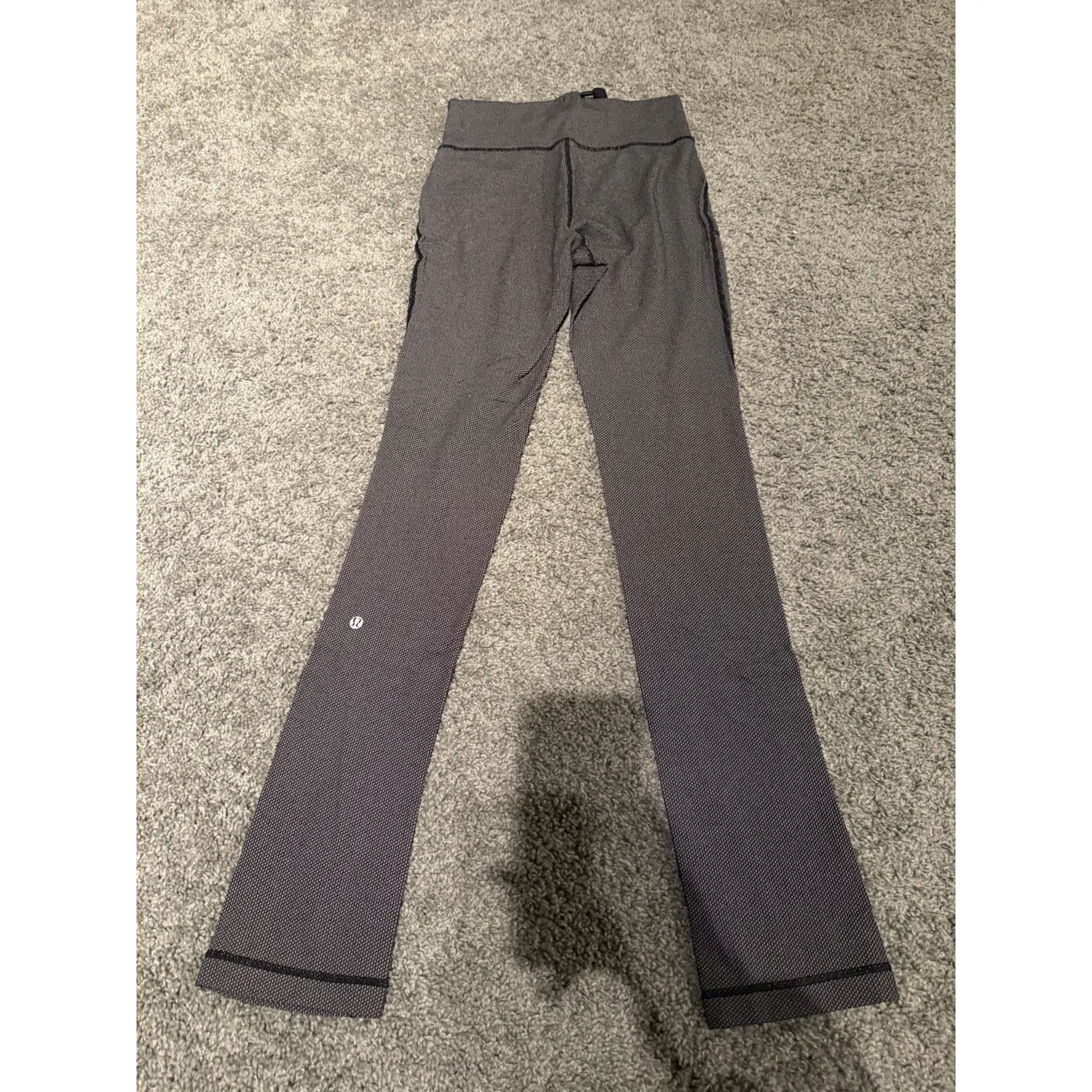 Lululemon Skinny Will Pant Pockets Heathered Black Grape Size 6 - Image 10