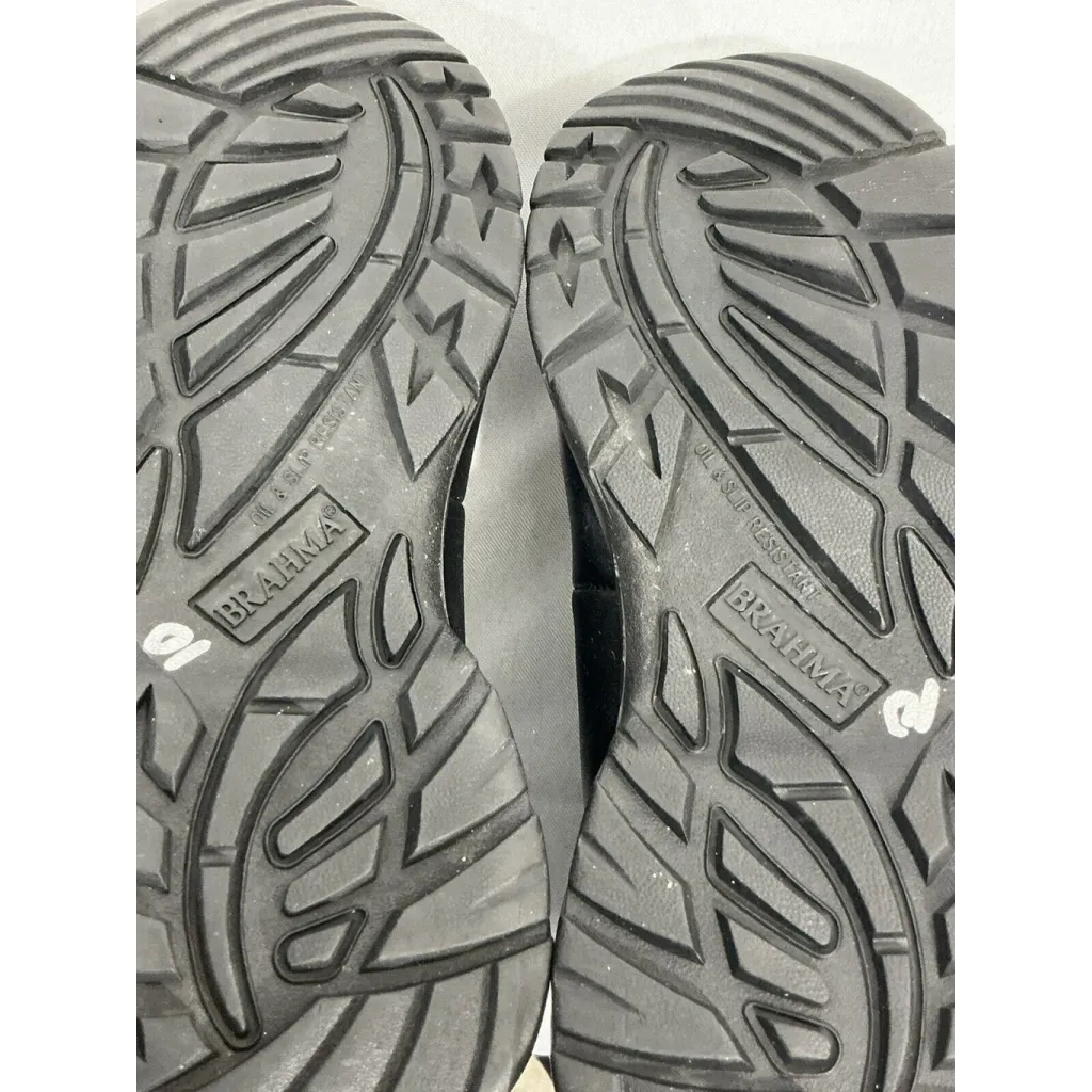 Womans Brahma Citrus Size 6.5 Black Leather Steel Toe Work Boots NWOT - Image 8