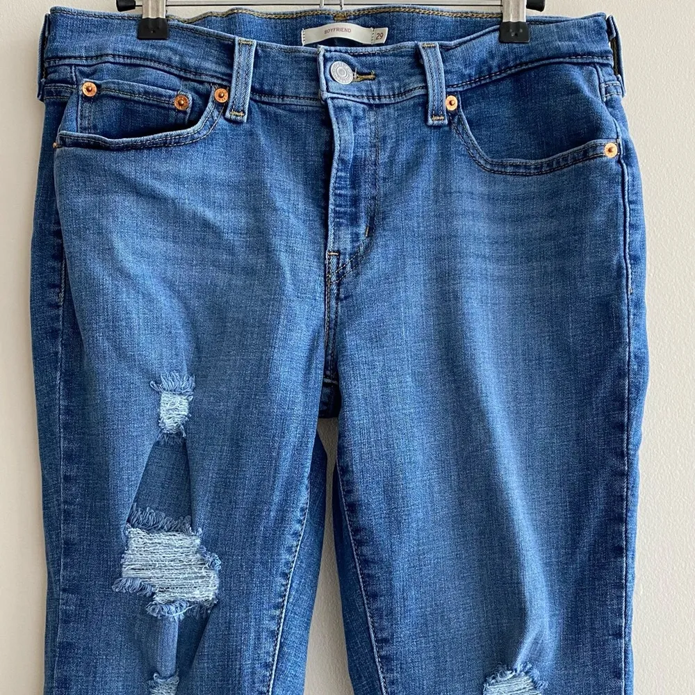 Levi’s Women’s Boyfriend Jeans - Hawaii Blue (Waterless) Wash - Size 29 - Image 3