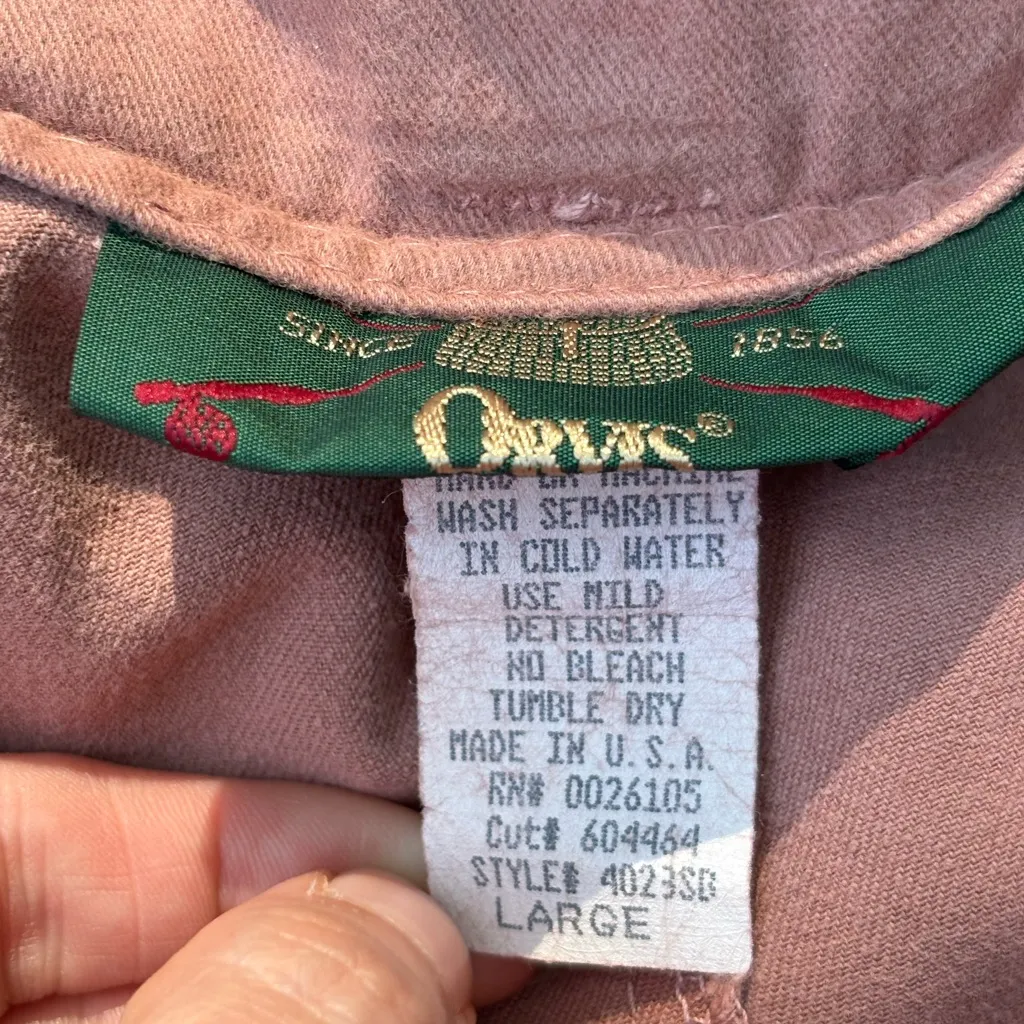 Vintage Orvis‎ Rose Pink Button Front A Line Midi Skirt Womens Career Casual - Image 3