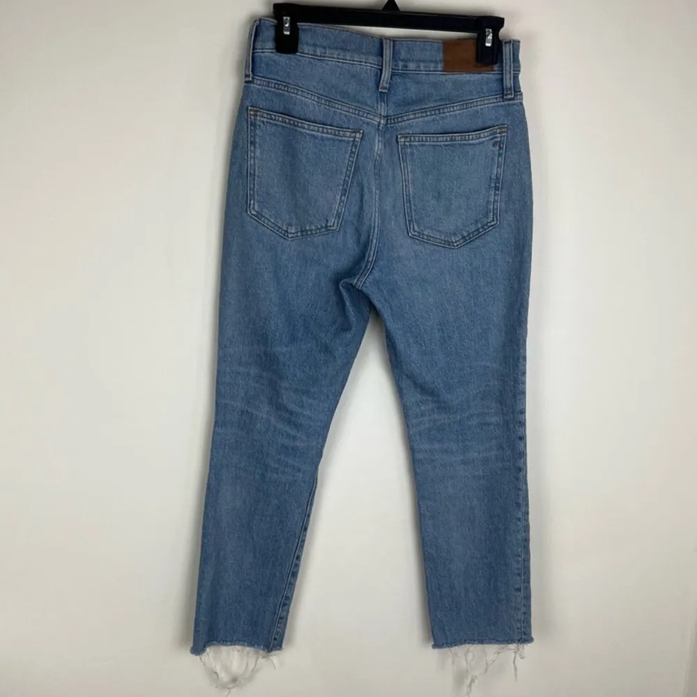 Madewell Perfect Vintage Size 27 Petite Jeans Distressed Blue High Waist Jeans - Image 4