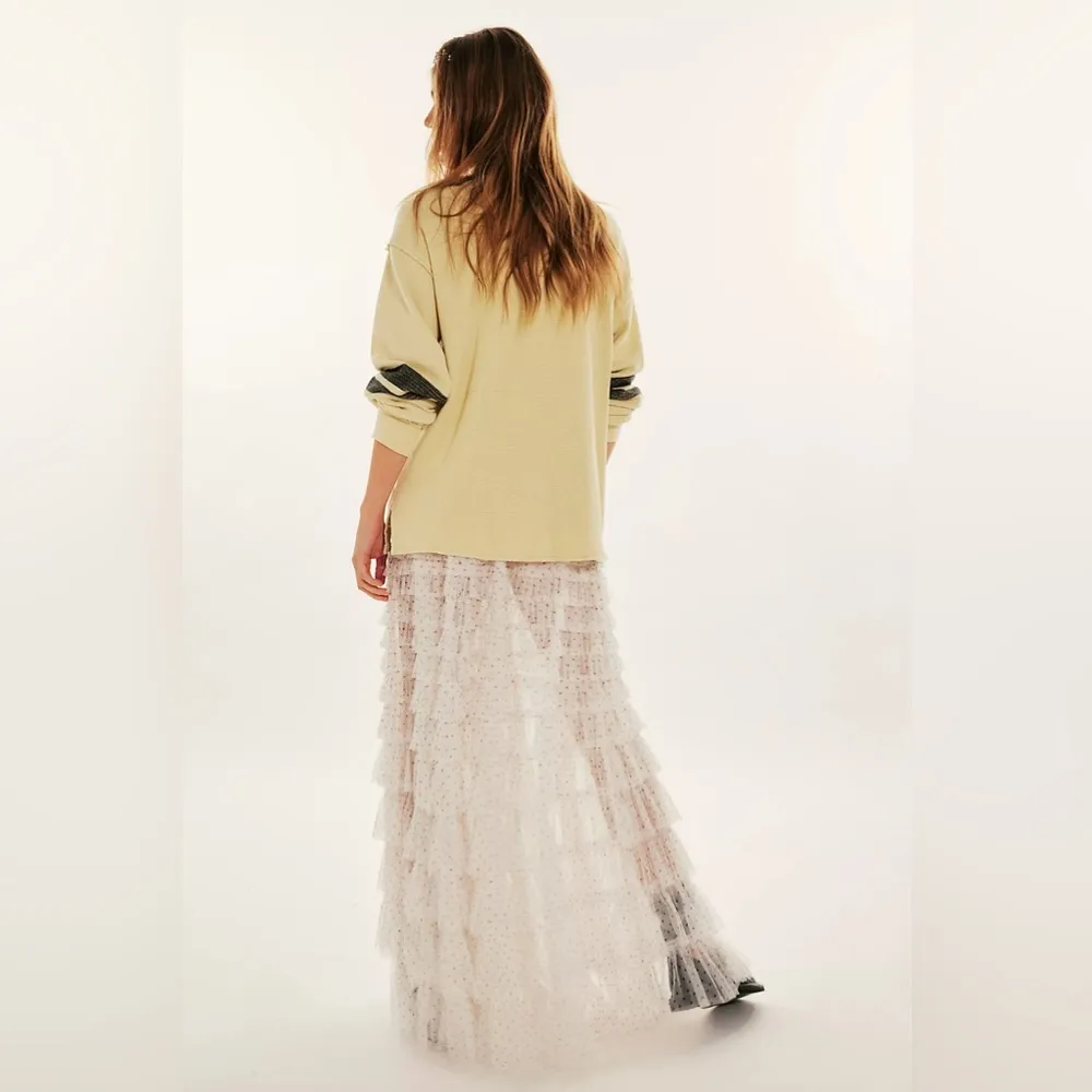 Free people Return Of The Ruffle Maxi Slip Skirt - Image 3