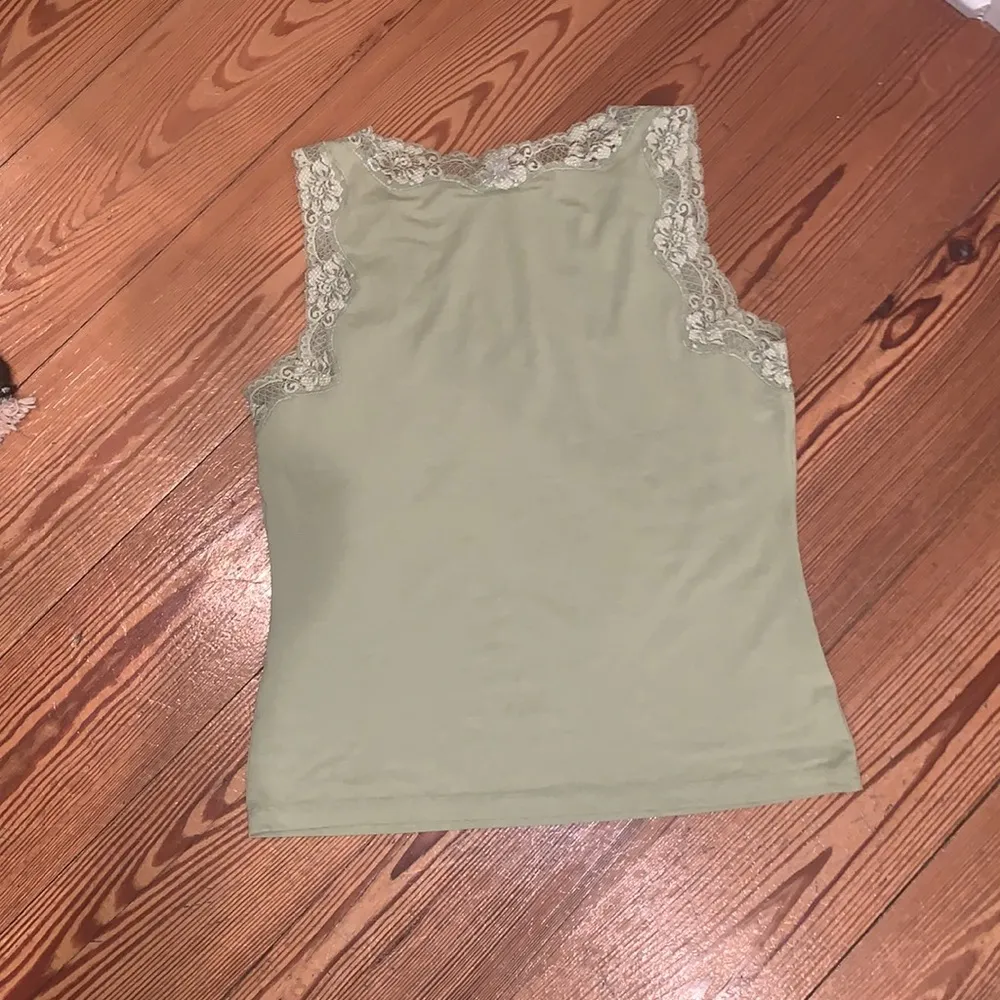Ann Taylor LOFT GREEN CAMI - Image 3