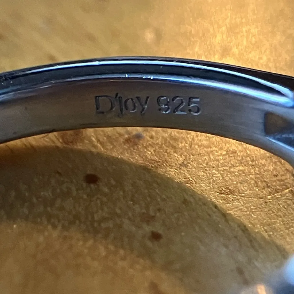 Fluorite African Amethyst Art Deco Ring Size 5 Purple - Image 7