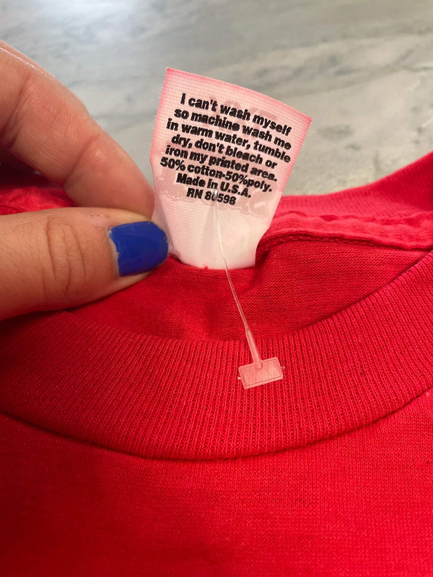 Rare Vintage Autographed Box Car Willie T Shirt Red Size XXL - Image 5