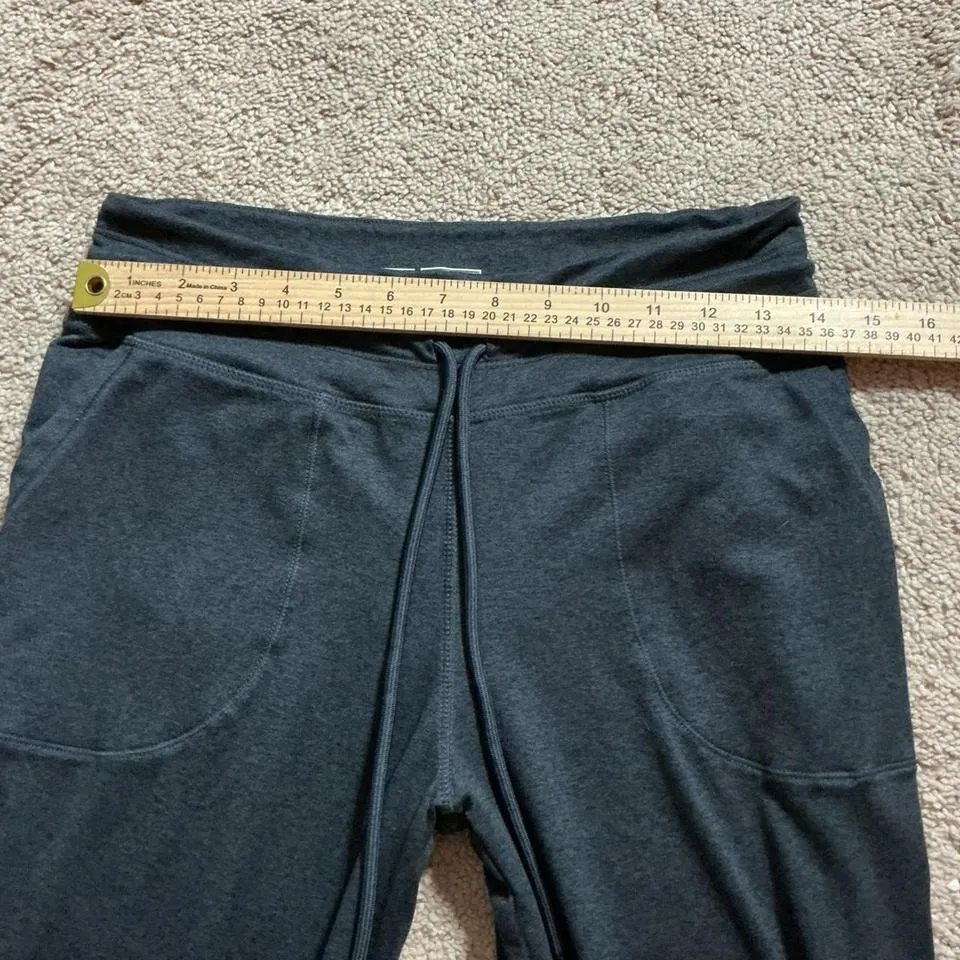 Lole Dark Grey Heathered Jogger Pants Drawstring Waist Pockets Athleisure Size S - Image 6