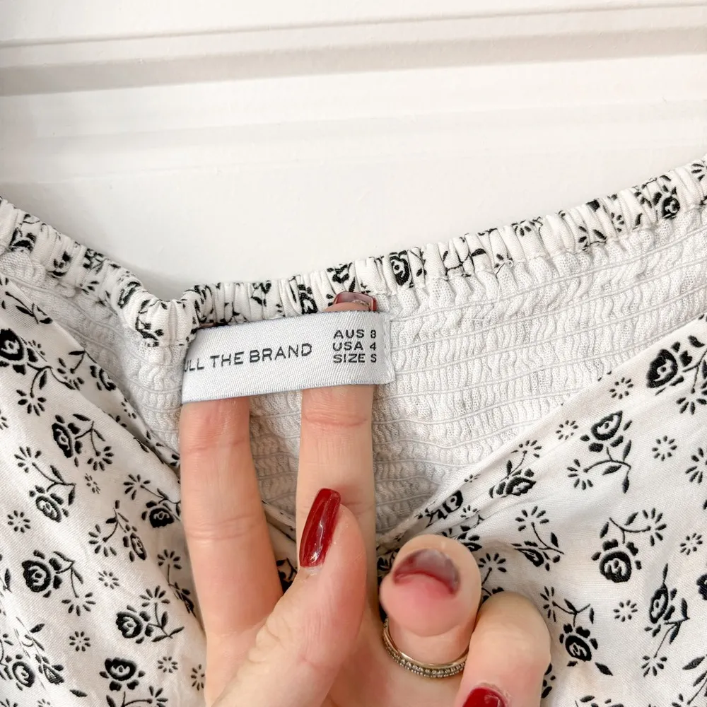 Faithfull the Brand Calla Mini Dress LA BLEU FLORAL PRINT - Image 4