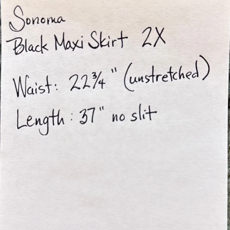Soft & Stretchy 2X Black Maxi Skirt - Image 4