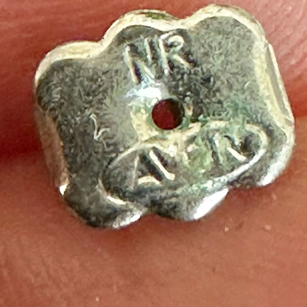 Large Gunmetal Faux Pearl Stud Earrings NR AVON Bold Retro Statement Jewelry - Image 6