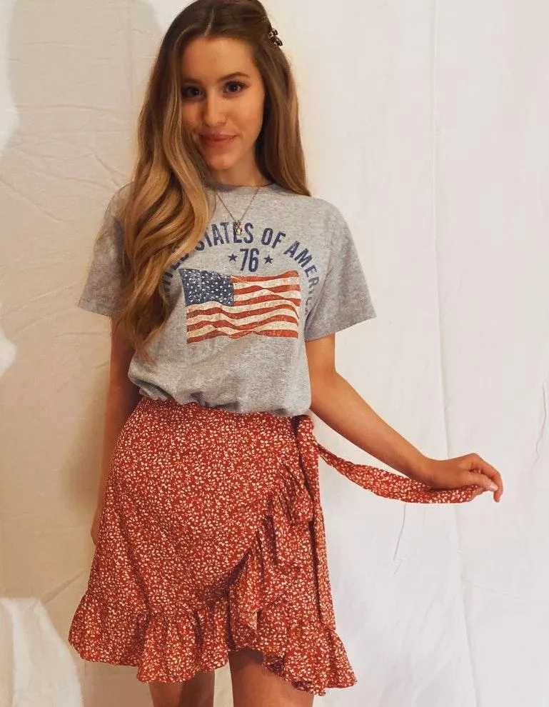 Vintage US Flag Tee - Image 2