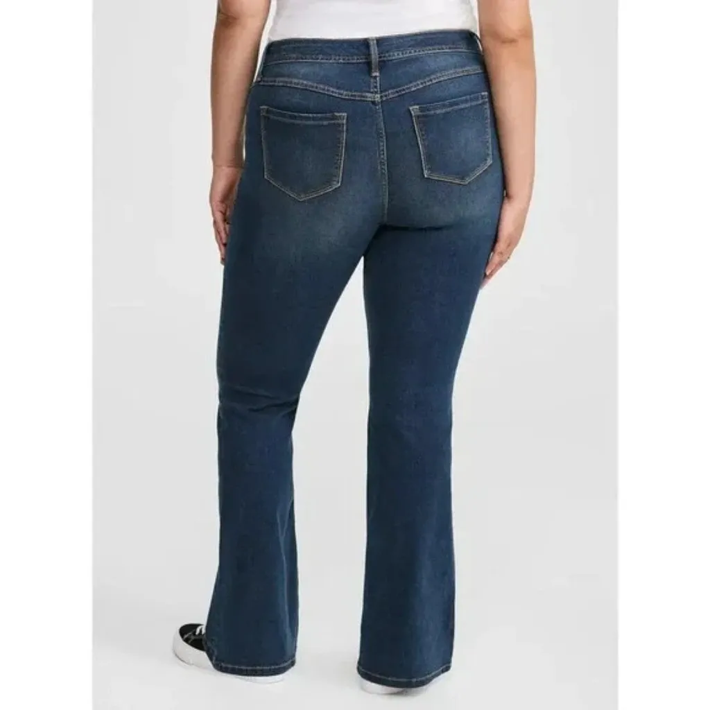 Torrid  Plus Size Blue Denim Luxe Slim Boot Cut Jeans - Image 2