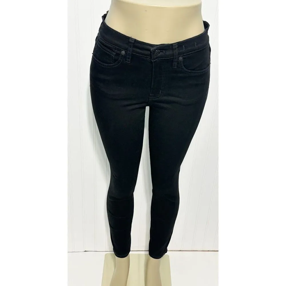 Madewell Women's 9" High Rise Skinny Denim Jeans Isko Stay Black Size 28‎ - Image 7