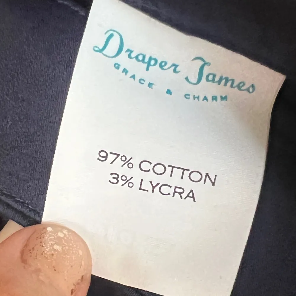 DRAPER JAMES Women’s Navy Blue Scalloped Hem Shorts Size 2 NEW - Image 5