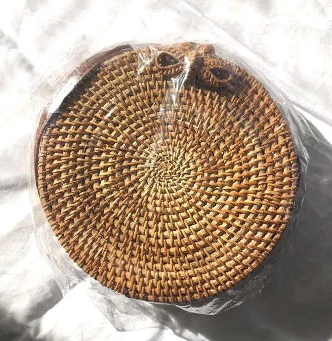 Etsy Wicker Rattan Round Purse - Image 4