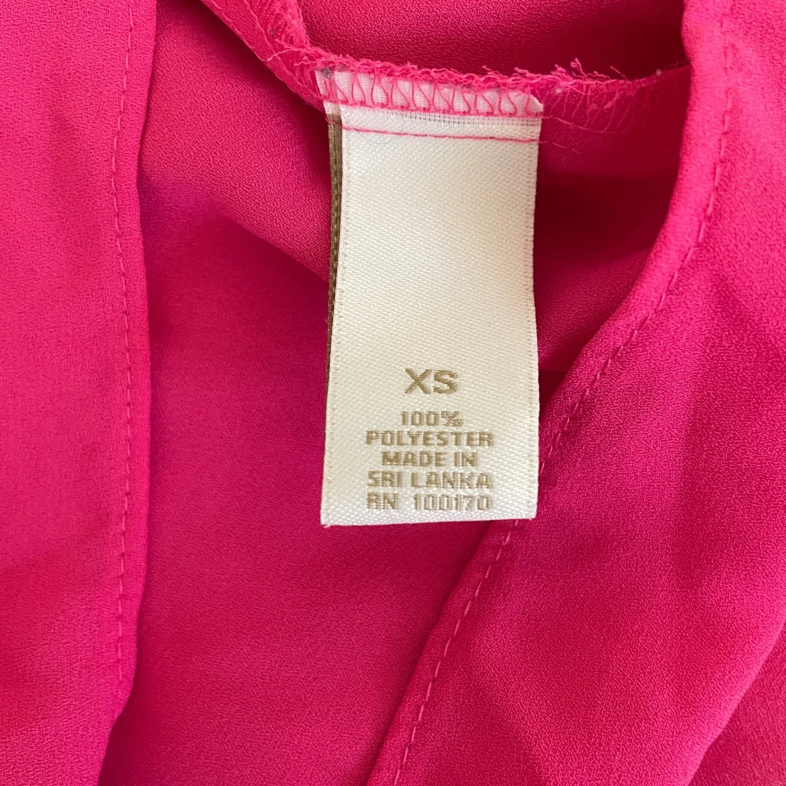 SAINT TROPEZ WEST Pink Layered Blouse Womens XS Resortwear Beachy Summer Shirt - Image 7