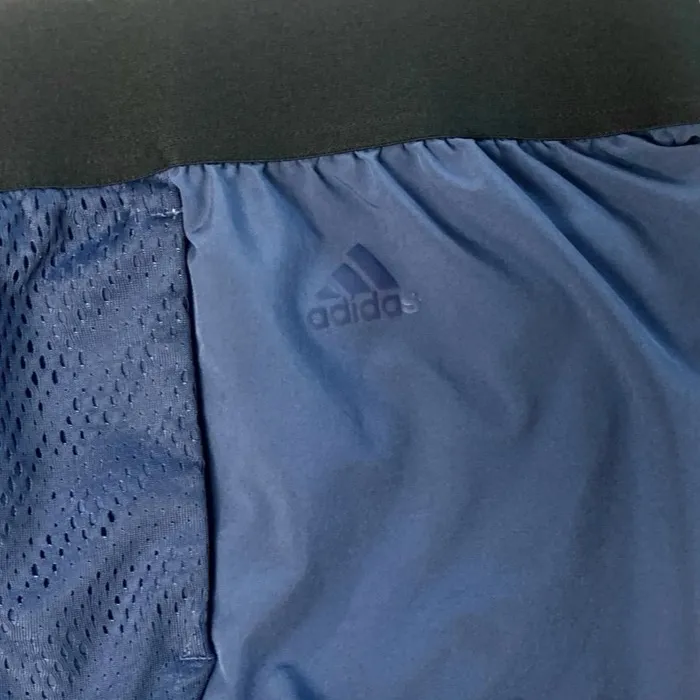 Adidas Women's Sport Id Summer Shorts w/Pockets & Curved Hem Blue Size Medium - Image 6
