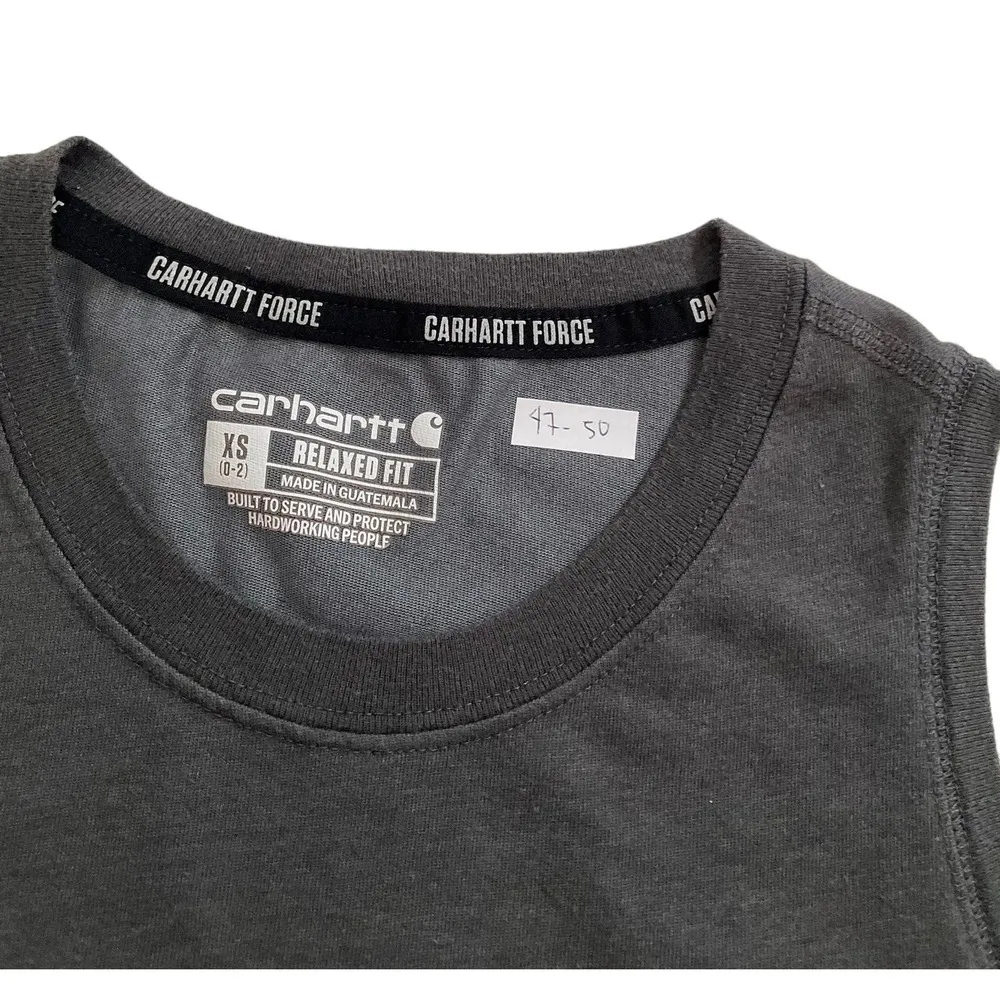 Carhartt Gray Relaxed Fit Tank Top Women Size XS | 47-50 - Image 5