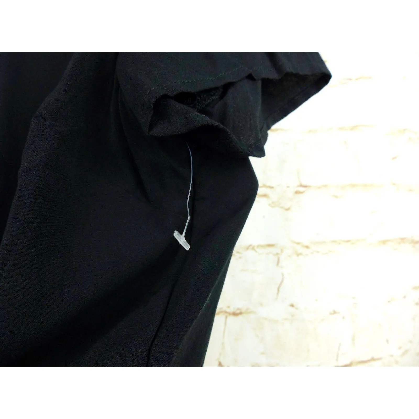 Hot Topic Shirt Women M Black Psychic Reader Tie Front Button Goth Witch Moon - Image 6