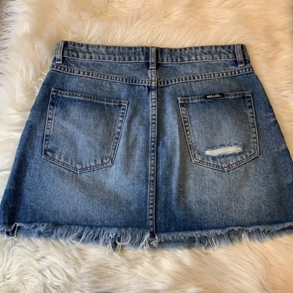 Rolla’s Claudia high waisted distressed denim skirt A-line 29 - Image 6