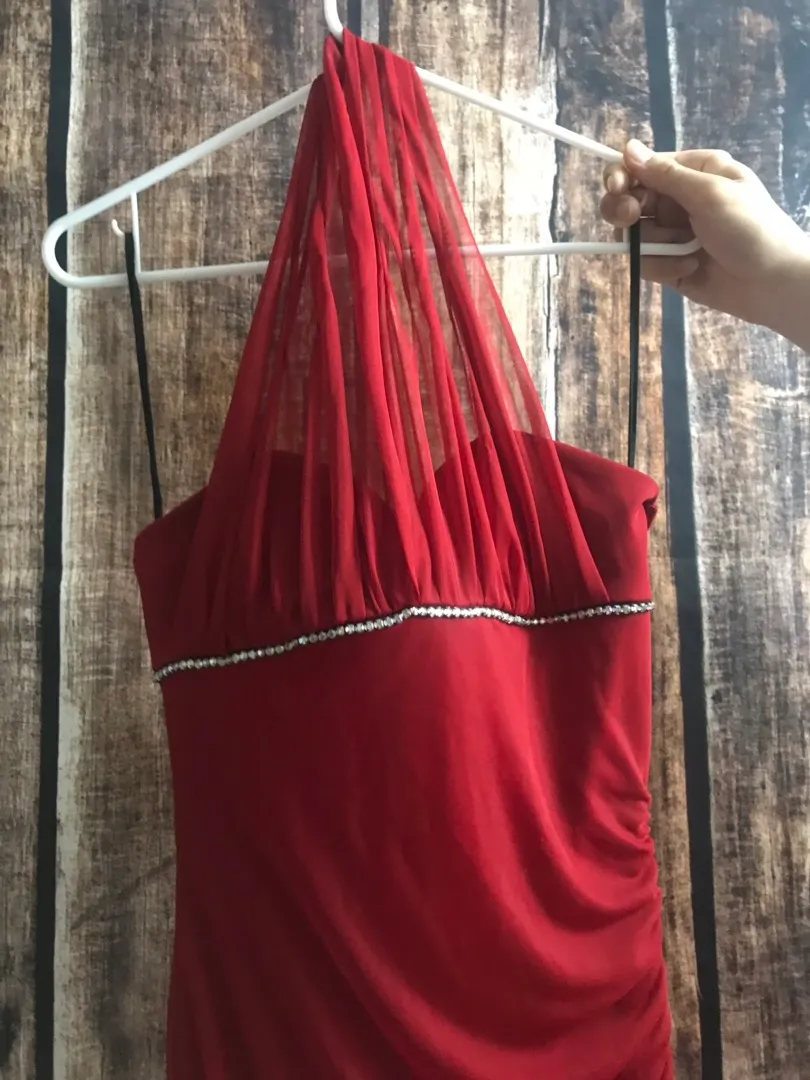 Mariposa Red Prom Dress  - Image 3