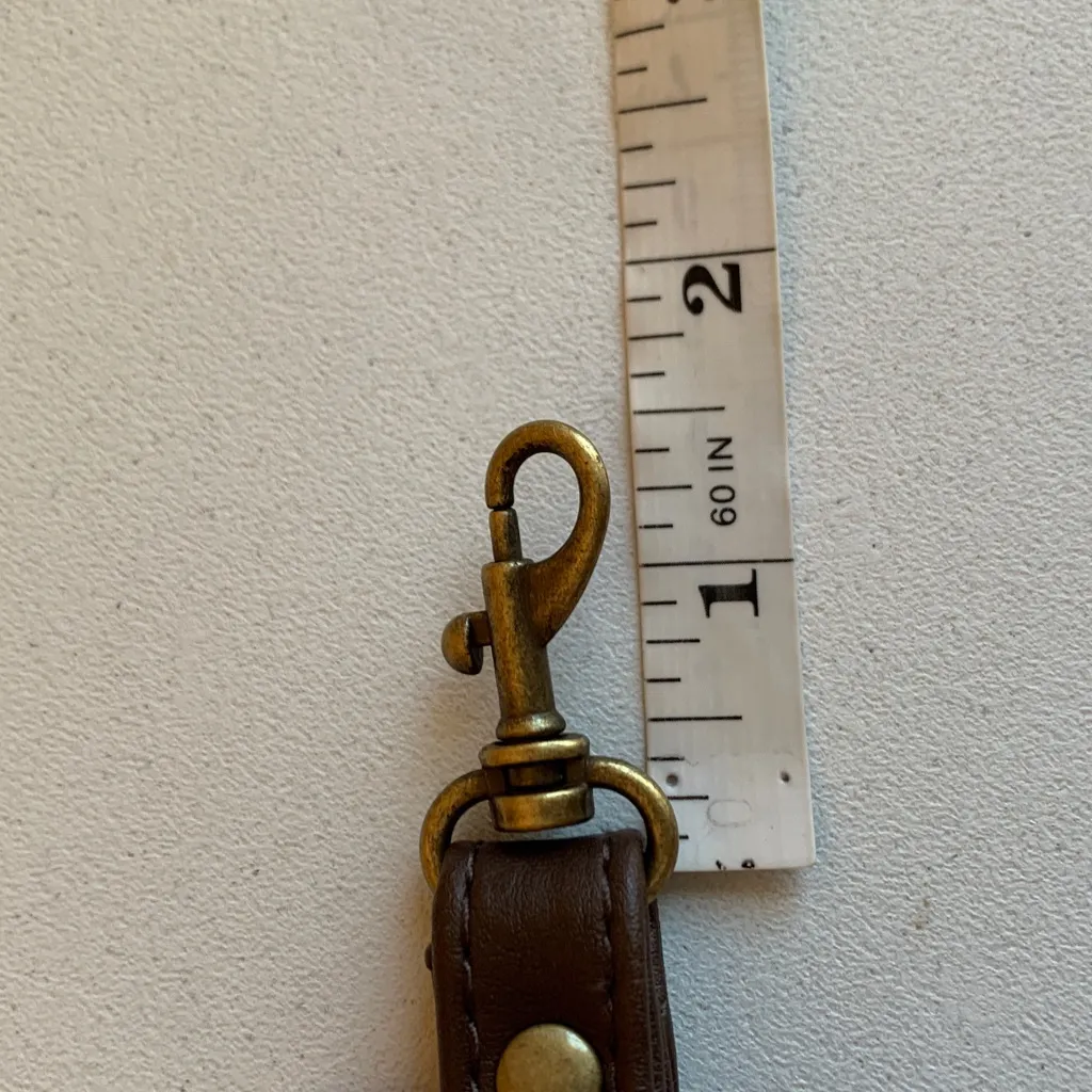 Brown Faux Leather Replacement Wrist Wristlet Strap - Image 6