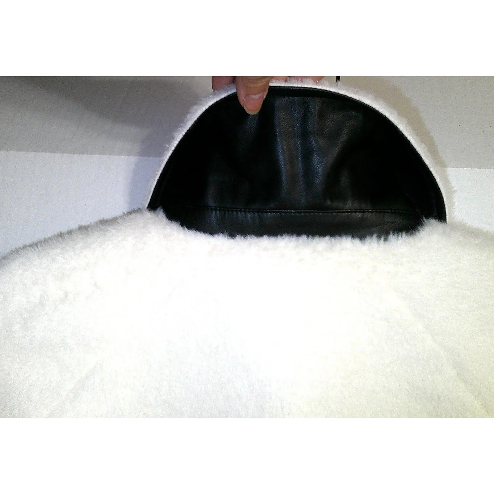 New NWOT Joe's Jeans Faux Fur Sherpa Jacket Milk White Womens Medium Vegan Soft - Image 4