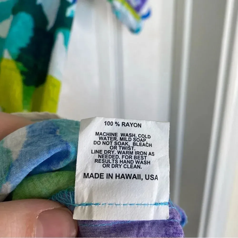 JAMS WORLD Dress in Cozumel Print White Purple Blue Tropical Size XS - Image 6