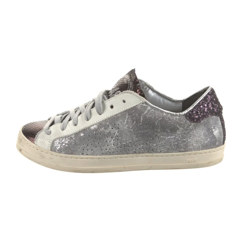 P448 John Cola Sneakers – Silver & Plum Glitter (EU 37 / US 7) - Image 5