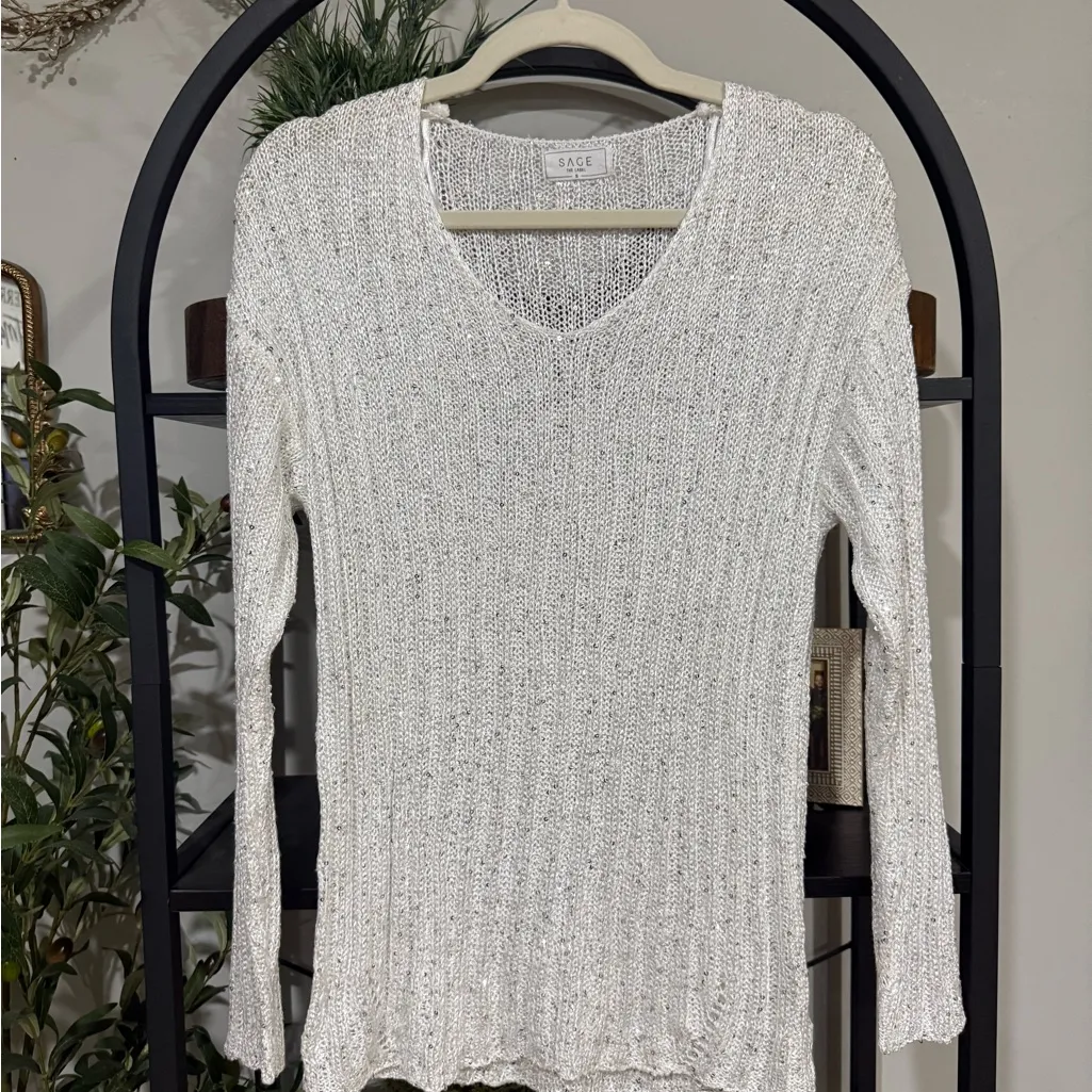 Sage The Label Metallic Knit Sweater
Size: Small - Image 2