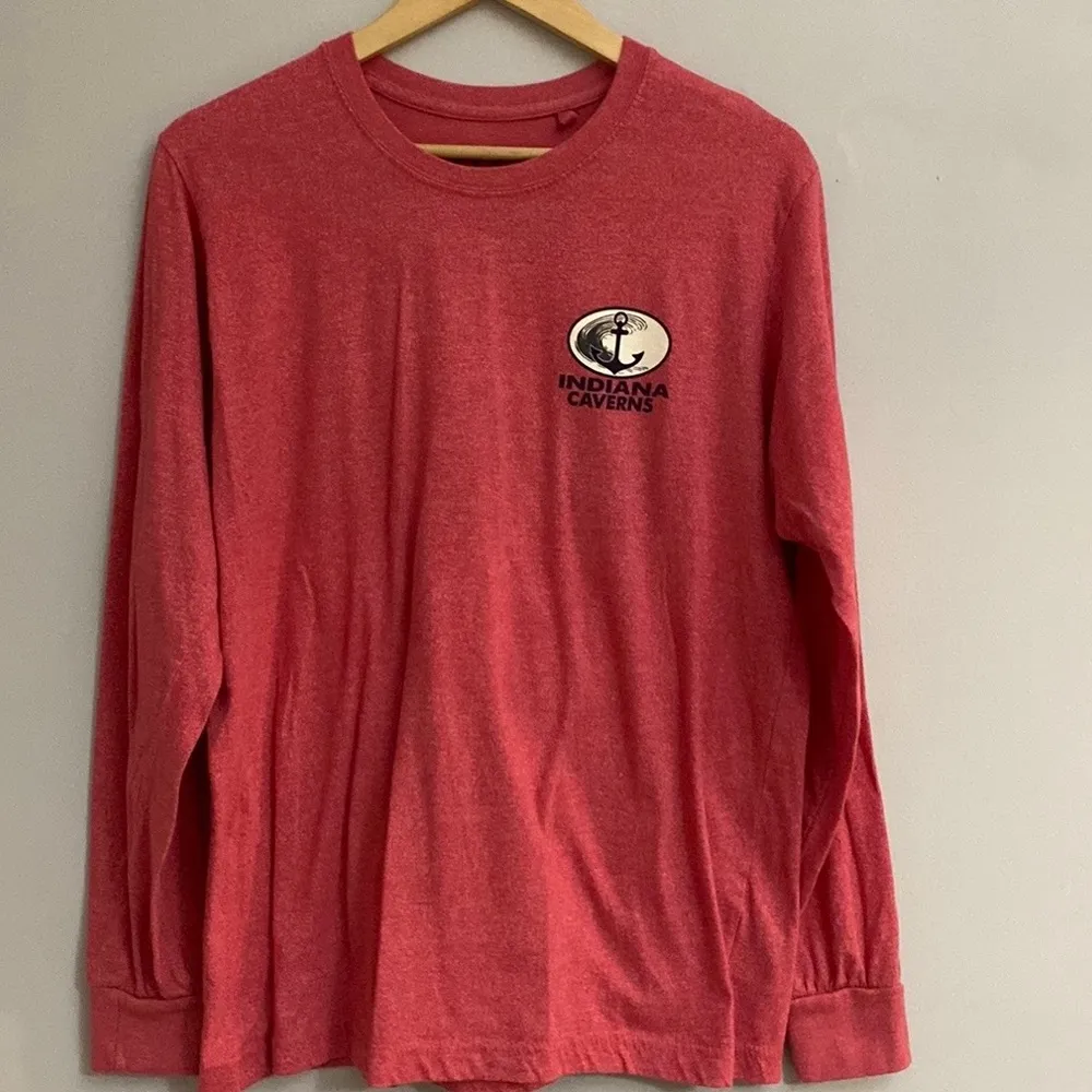 H.S Vintage 2013 Indiana Caverns womens pink long sleeve shirt size M Size M - Image 2