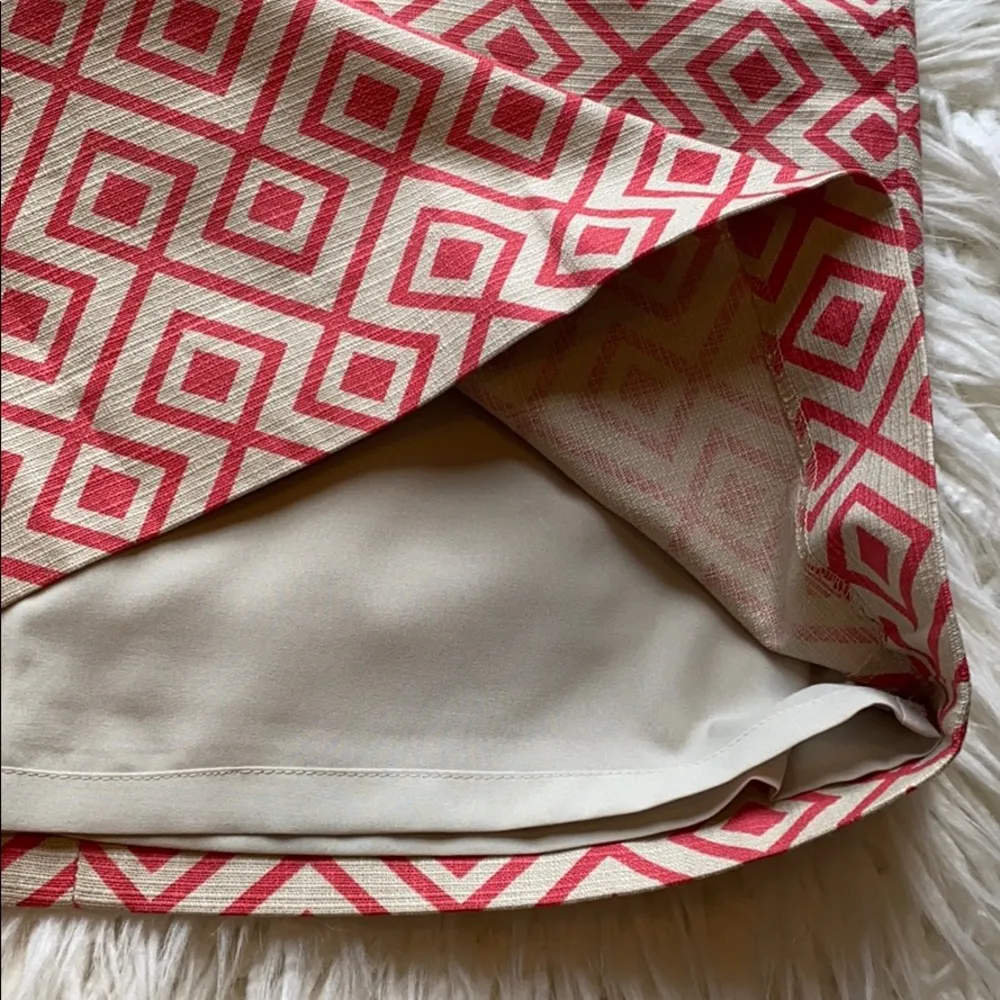 Ann Taylor Geometric pencil skirt lined career 00P - Image 4