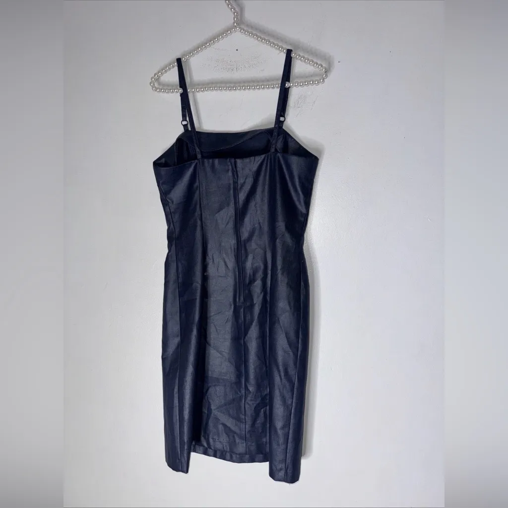 Vintage La Belle Dress Blues Sleeveless Pencil‎ Dress Size 7/8 USA Blue - Image 2