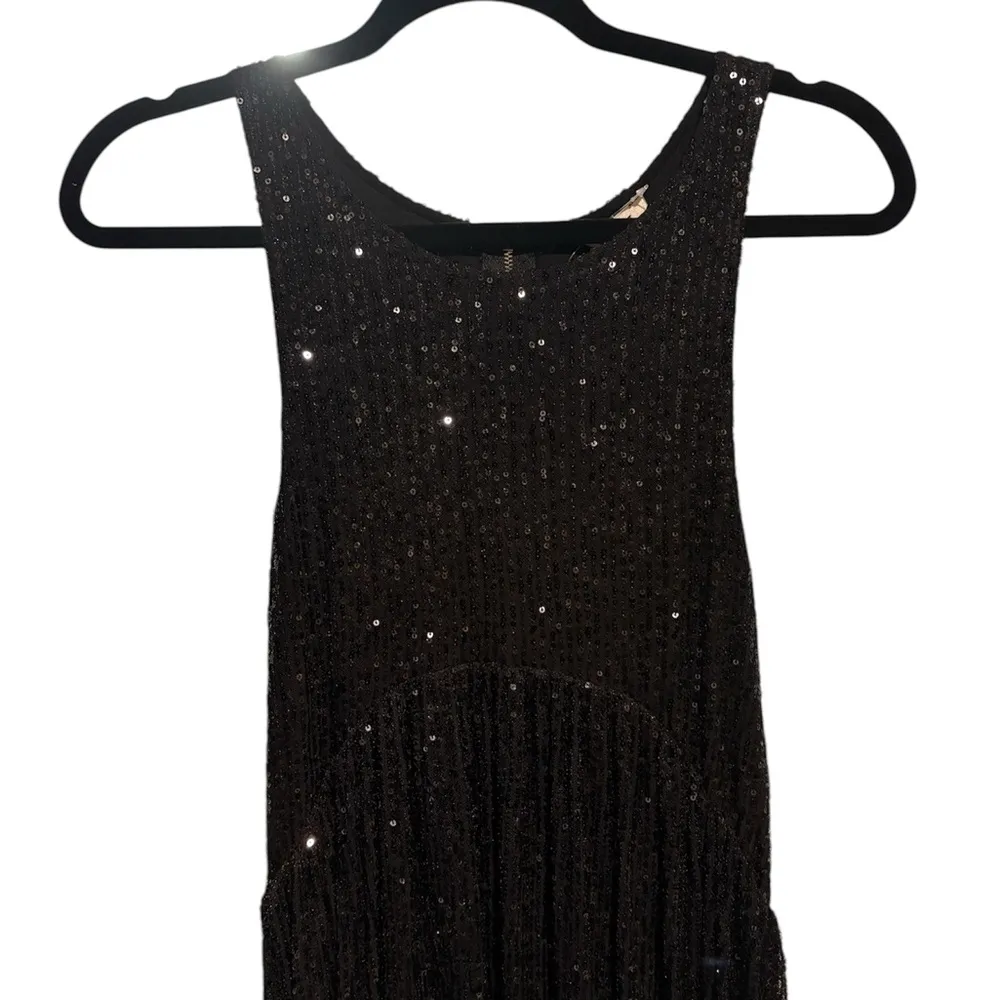 POL Small Sequin Black Maxi Gown‎ - Image 2
