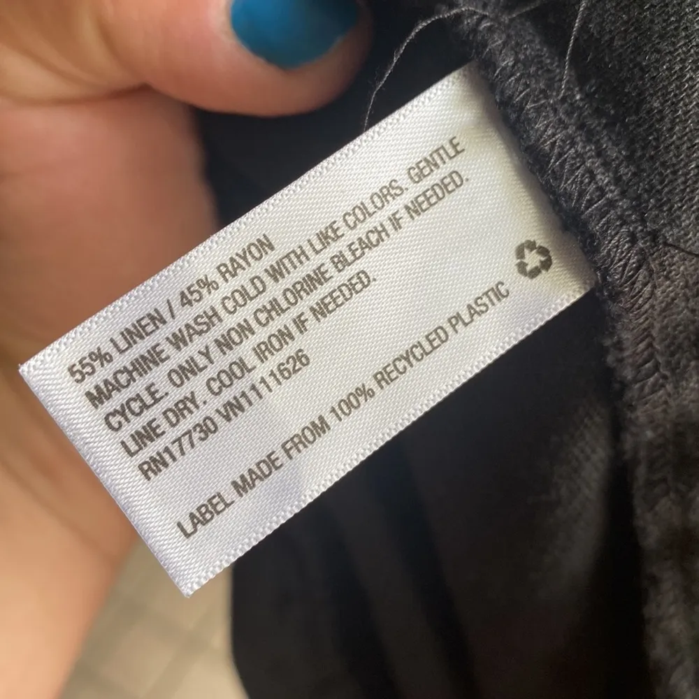 Maternity linen shorts NEW blend paper bag waist pockets xxl‎ elastic waistband Size undefined - Image 6