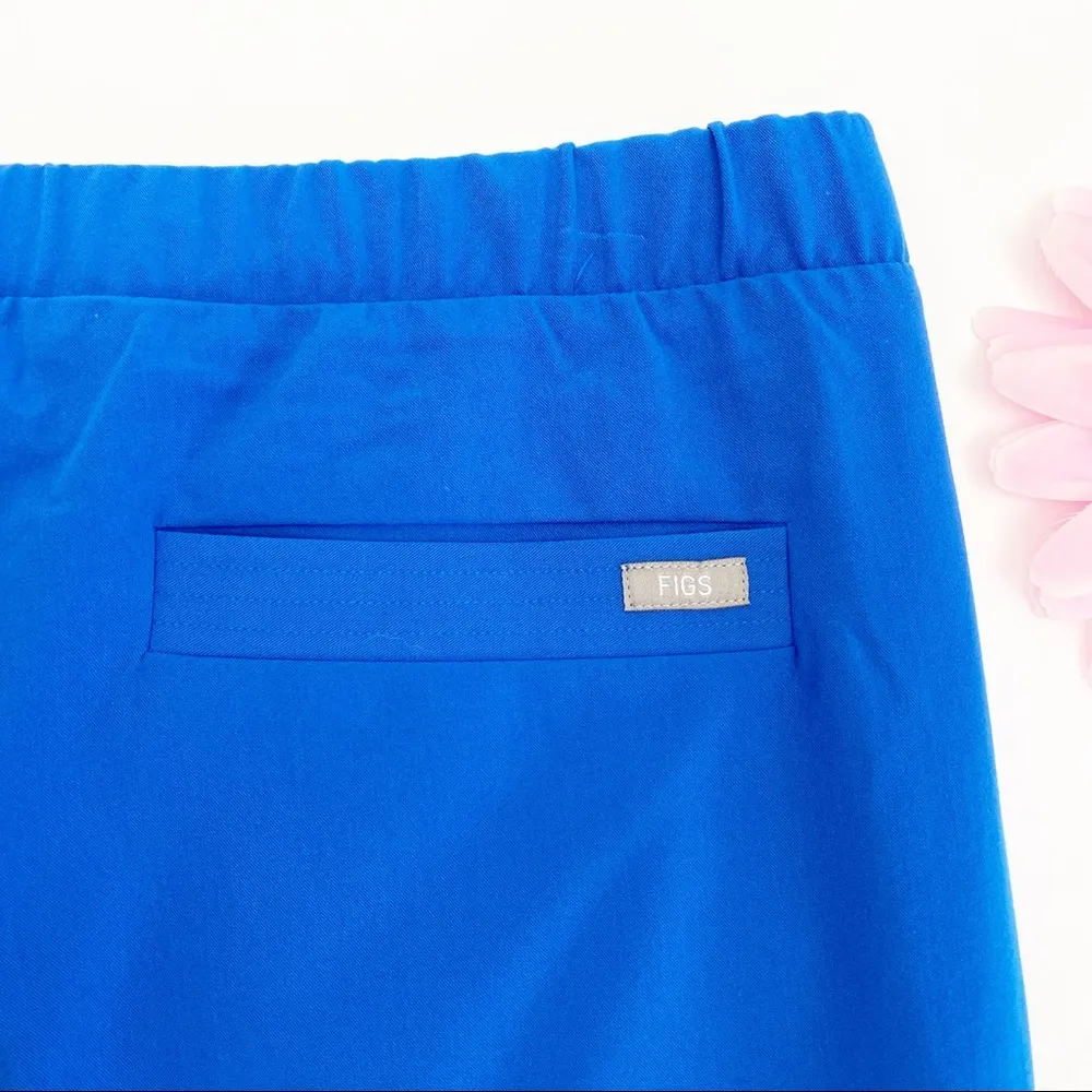 Figs Tonota Cropped Scrub Pants: Royal Blue - Image 7