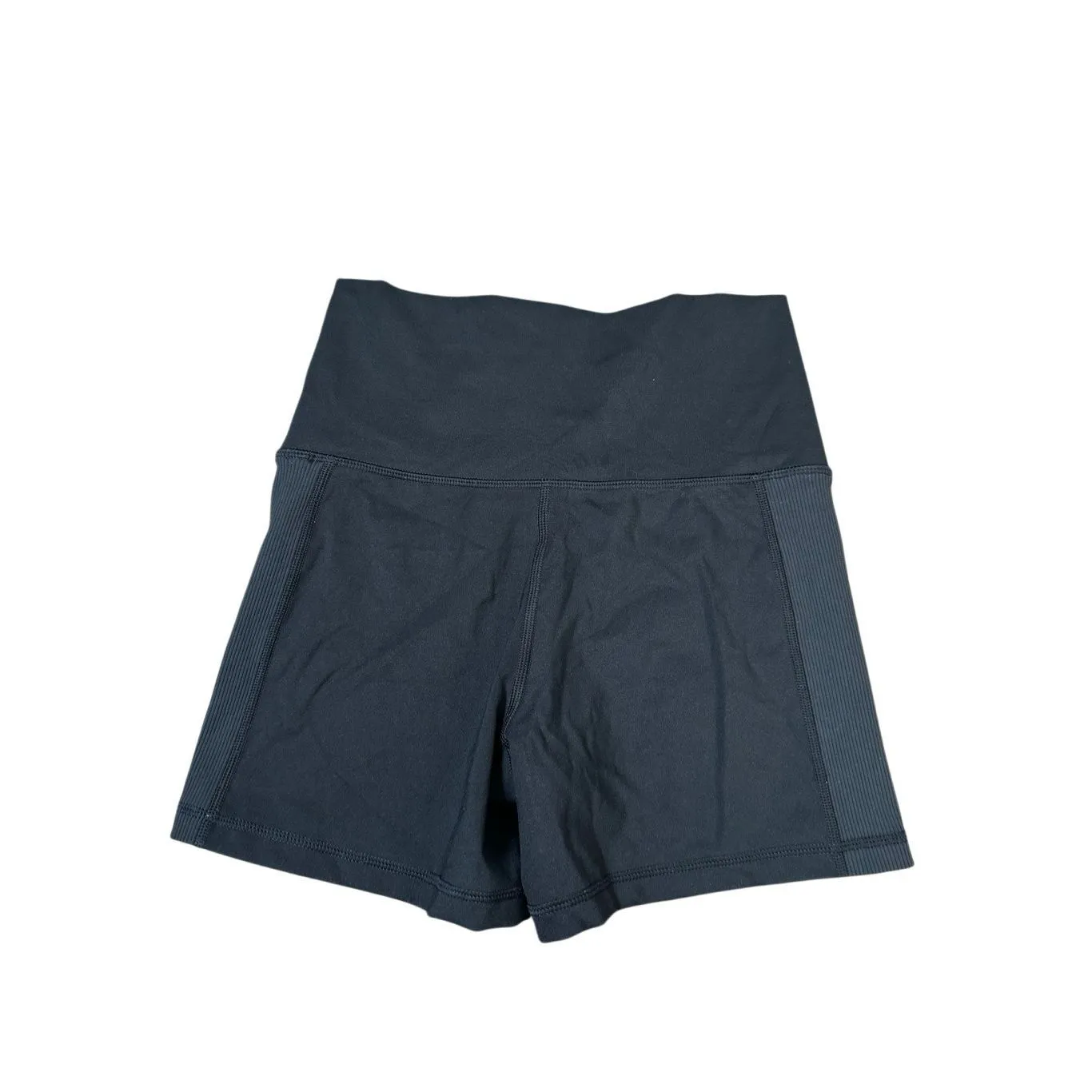 offline by aerie goals shortie high rise 4” biker shorts black M ribbed sides - Image 3