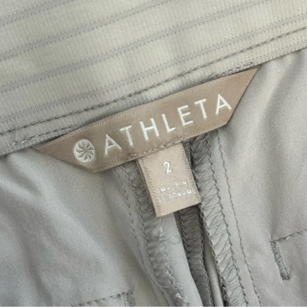 athleta tribeca crop gray wide leg pants - Image 6