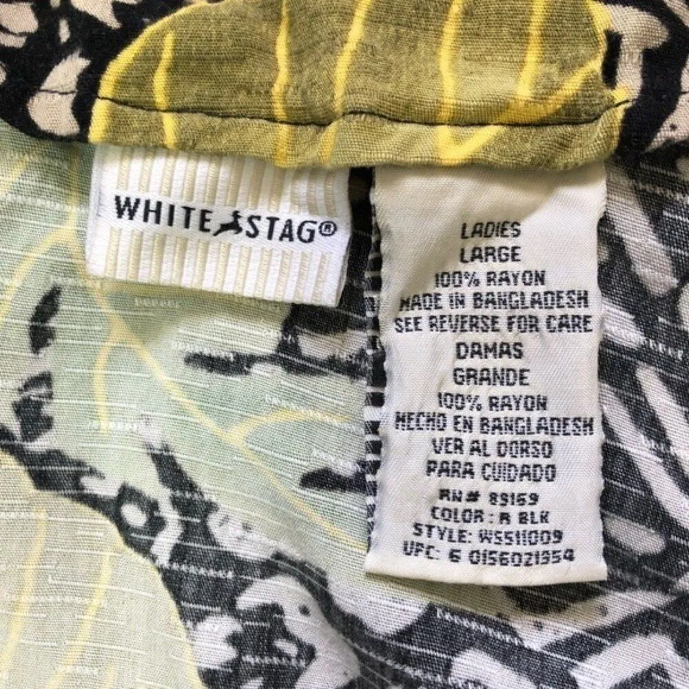 White Stag Vintage Floral Button Up Shirt & High Rise Short 2-Piece Set - Image 6