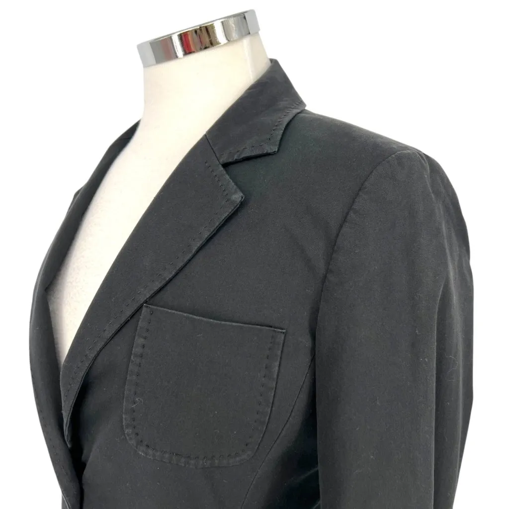 Theory Jovanna Two Button Tailored Blazer Suit Jacket Black Size 8 - Image 4