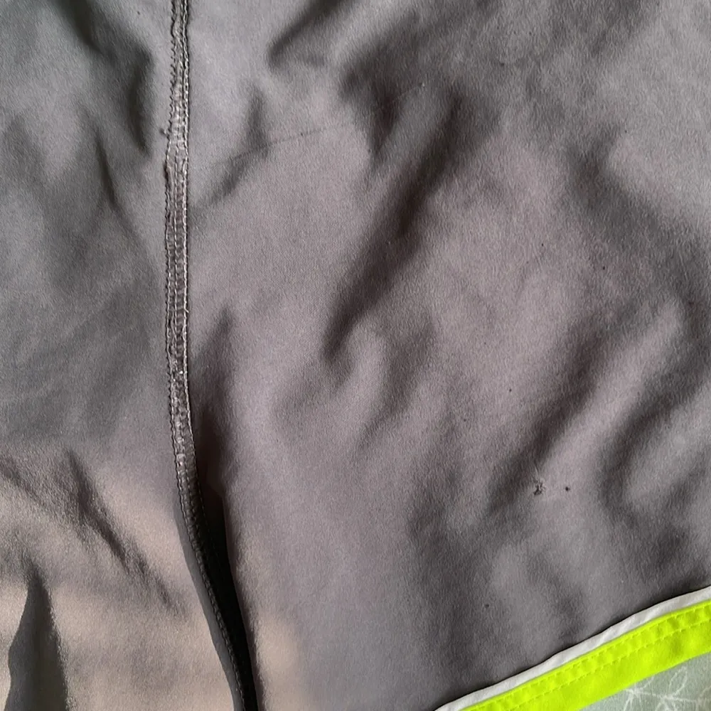 Gray & Neon Athletic Shorts — UNDER ARMOR Size Medium - Image 5