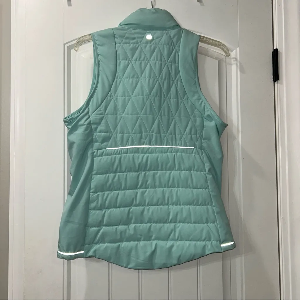 Tangerine Light Blue Quilted Vest Women’s Small - Image 5