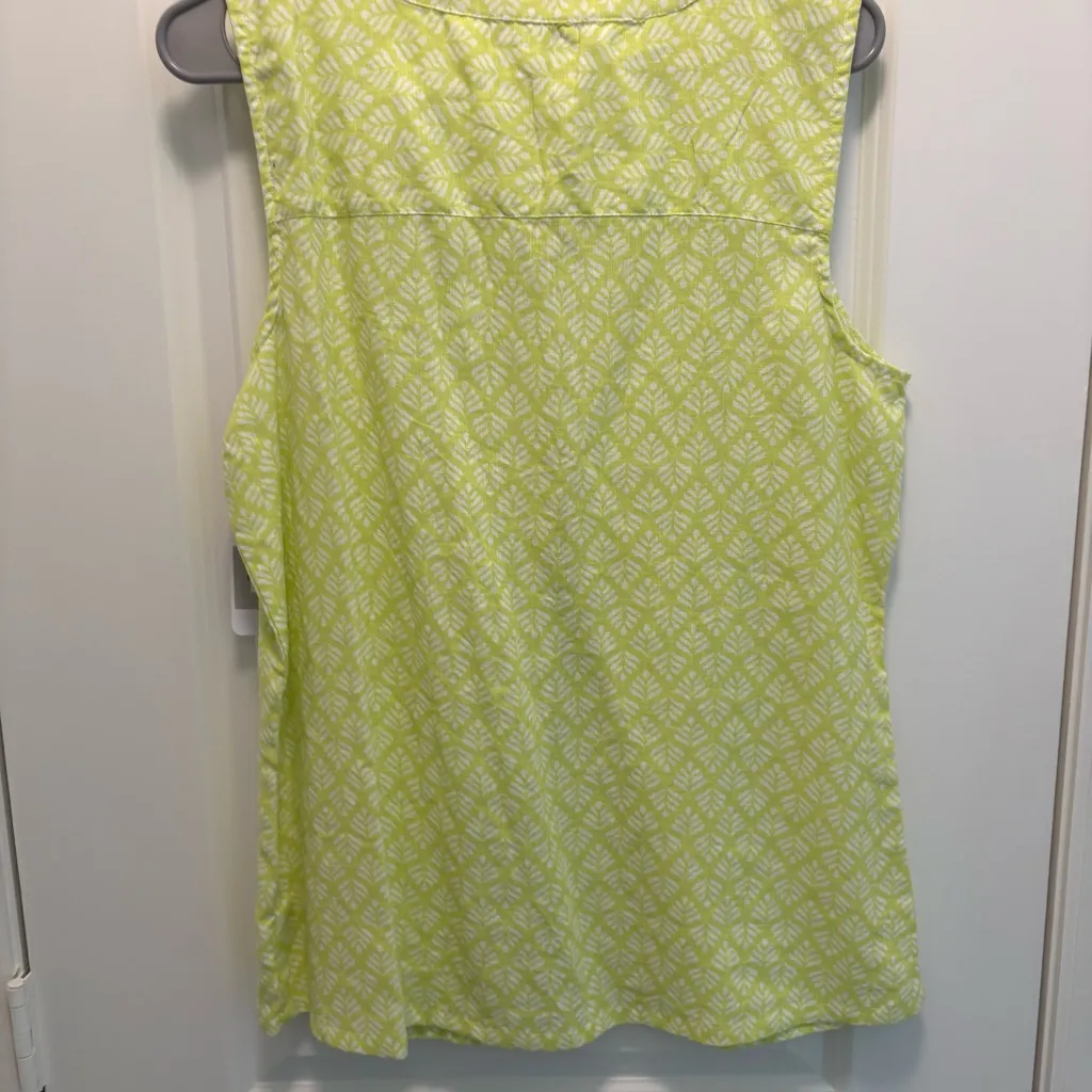 Emily Daniels Tank Top Size Small Celery Green NWT - Image 6